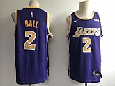 Lakers 2 Lonzo Ball Purple 2018-19 Nike Swingman Jersey,baseball caps,new era cap wholesale,wholesale hats